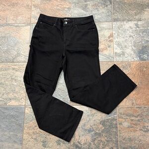 Black Straight-Leg Pants